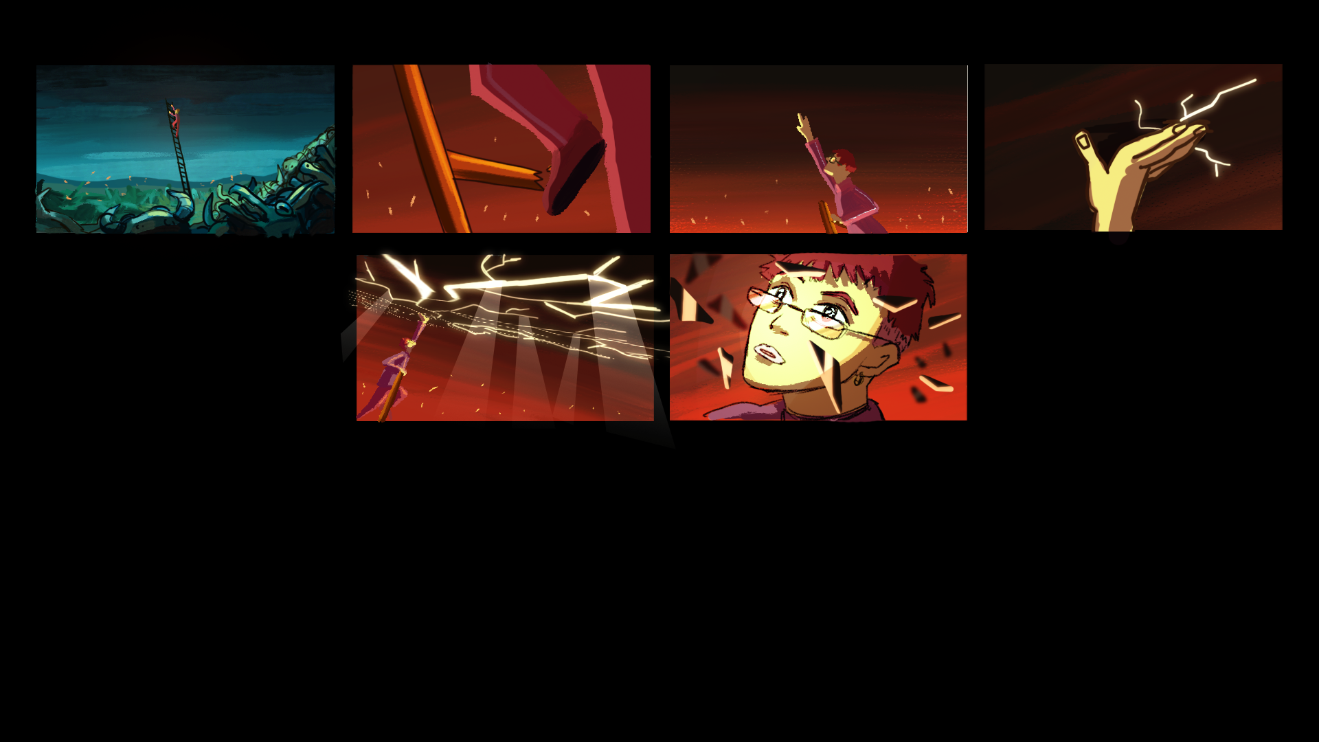 Plafond animated sequence color script