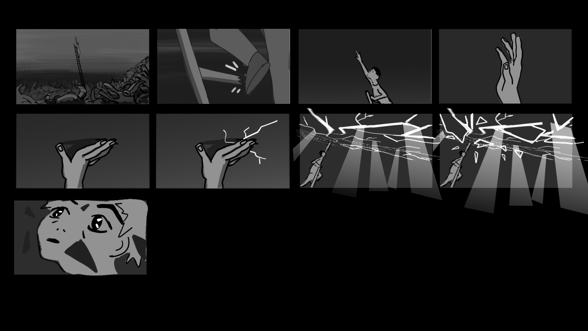 Plafond animated sequence storyboard